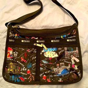 LeSportac Deluxe Everyday Bag “Wonderland “ NWOT